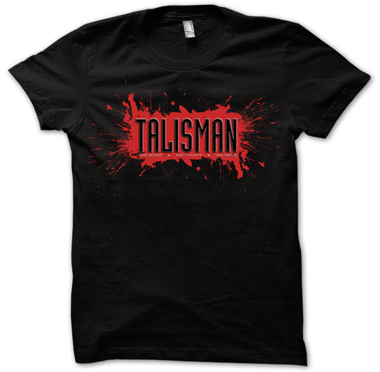 T-Shirt - Talisman - Red splatter - text Logo